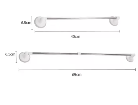 Toallero Extensible con Ventosa